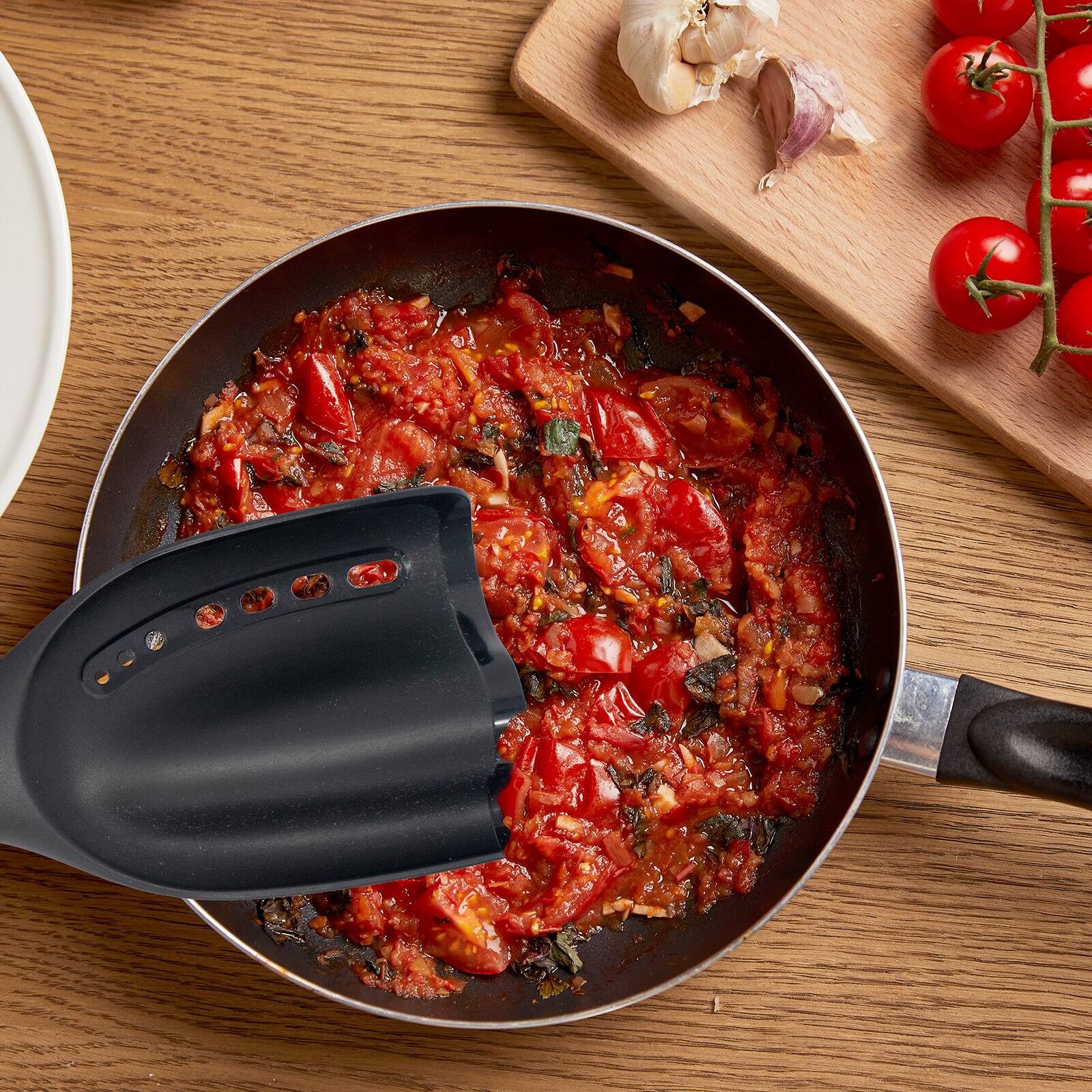 Alt View 2. Norpro - Grip EZ Chop Stir Drain Spatula and Meat Chopper - Black.