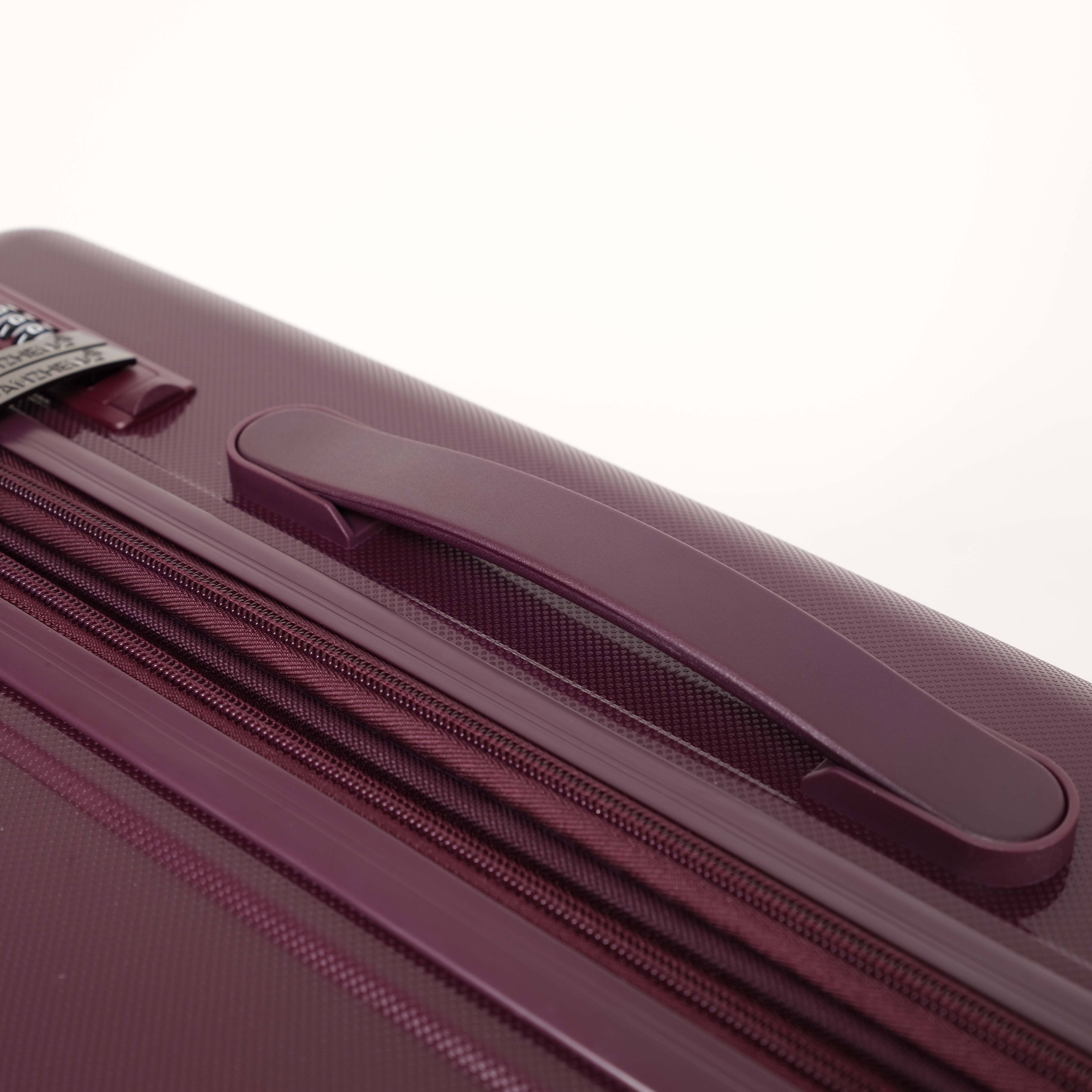 Alt View 1. LOVMOR - Lovmor 3-Piece PP Luggage Set 20/24/28"  Spinner - Dark Purple.