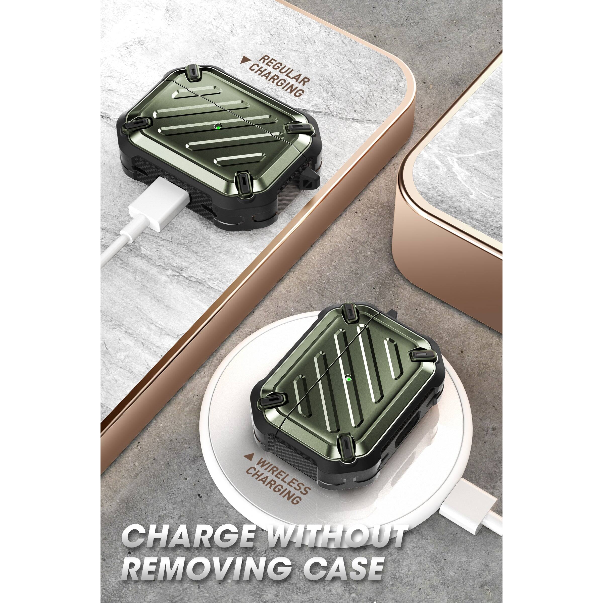 REGULAR CHARGING

WIRELESS CHARGING WITHOUT CASE

CHARGE WITHOUT REMOVING CASE