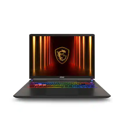 Front. MSI - MSI Vector 16 HX AI 16” QHD+ Gaming Laptop - Intel Core Ultra 9 275HX 2025 - RTX 5080 - 32GB RAM - 1TB Storage - Cosmo Gray.