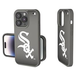 Keyscaper - MLB - Chicago White Sox Linen Logo iPhone Soft Touch Case - 14 - Gray