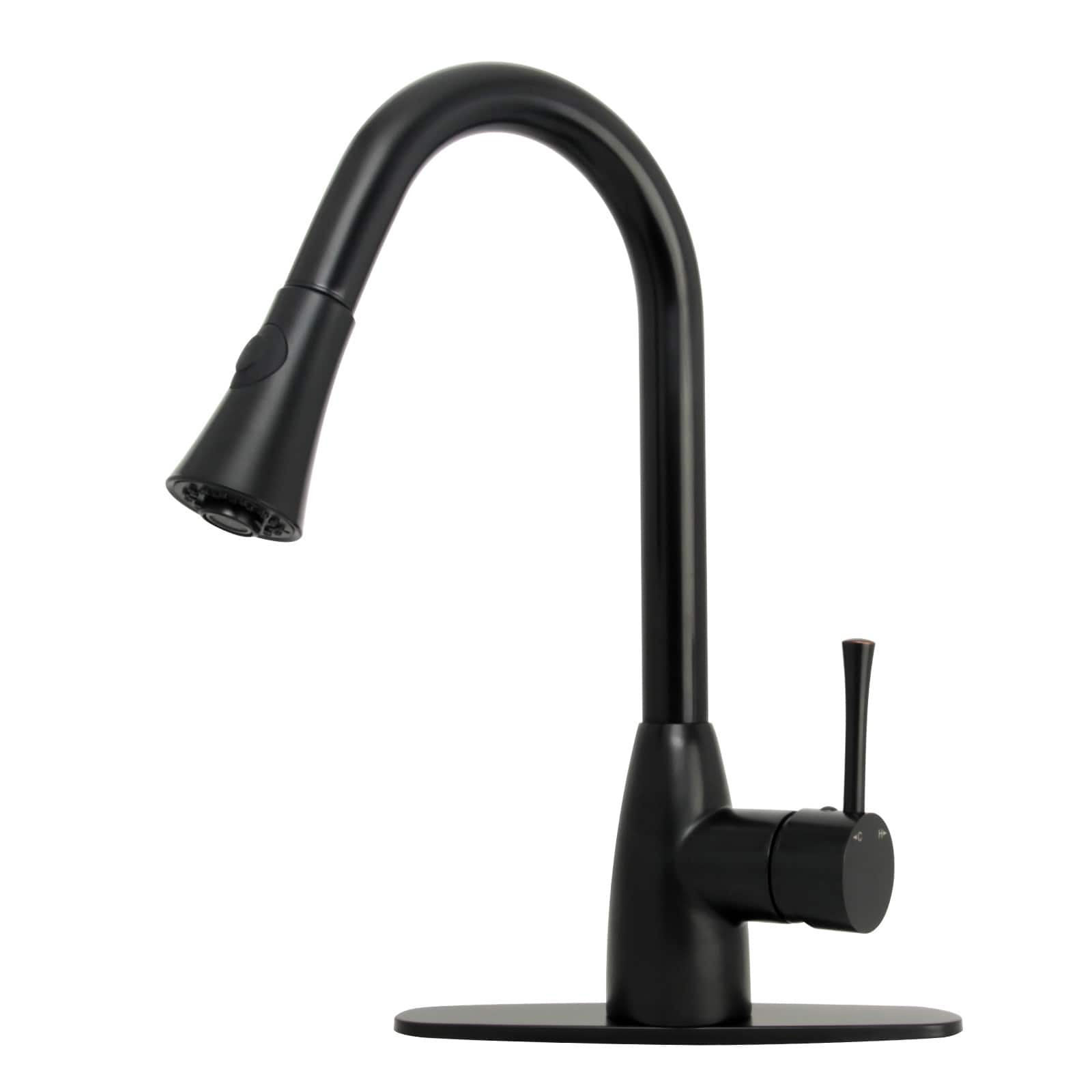 One-Handle Solid Brass Kitchen Faucet with Pull Down Sprayer