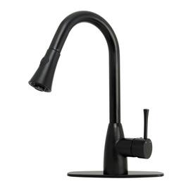 One-Handle Solid Brass Kitchen Faucet with Pull Down Sprayer