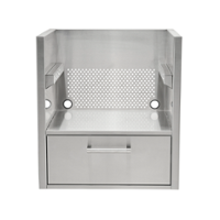 Coyote Outdoor Living - Coyote Asado Kamado Grill Insert Sleeve - Stainless Steel - Front_Zoom