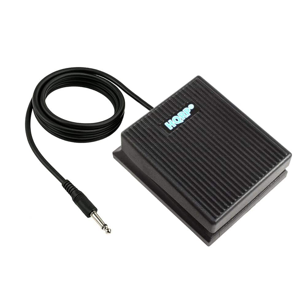 HQRP - Foot Switch Sustain Pedal 1/4" Compatible with Alesis SR-16 SR-18 Roland CR-1000 DP-2 Style