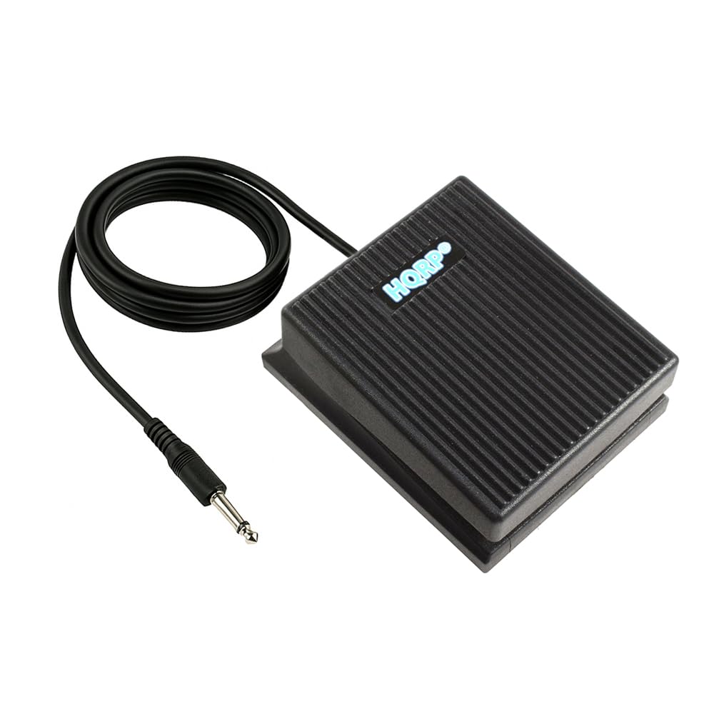 Front. HQRP - HQRP Foot Switch Sustain Pedal 1/4" Compatible with Alesis SR-16 SR-18 Roland CR-1000 DP-2 Style.