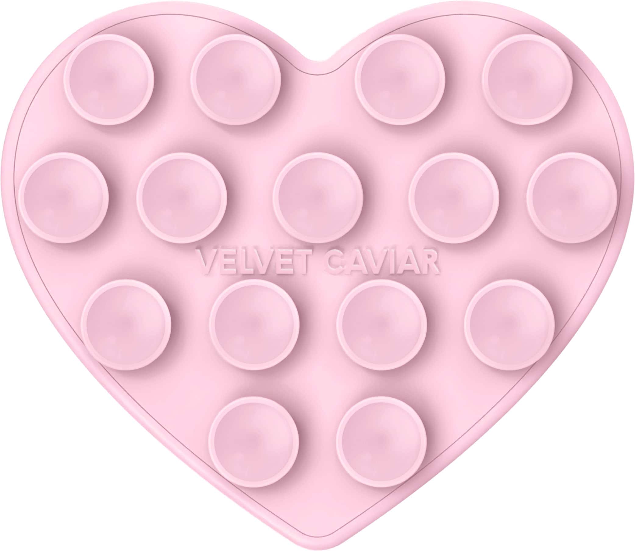 VELVET CAVIAR - Magnetic Heart Suction Mount - Strawberry Milk