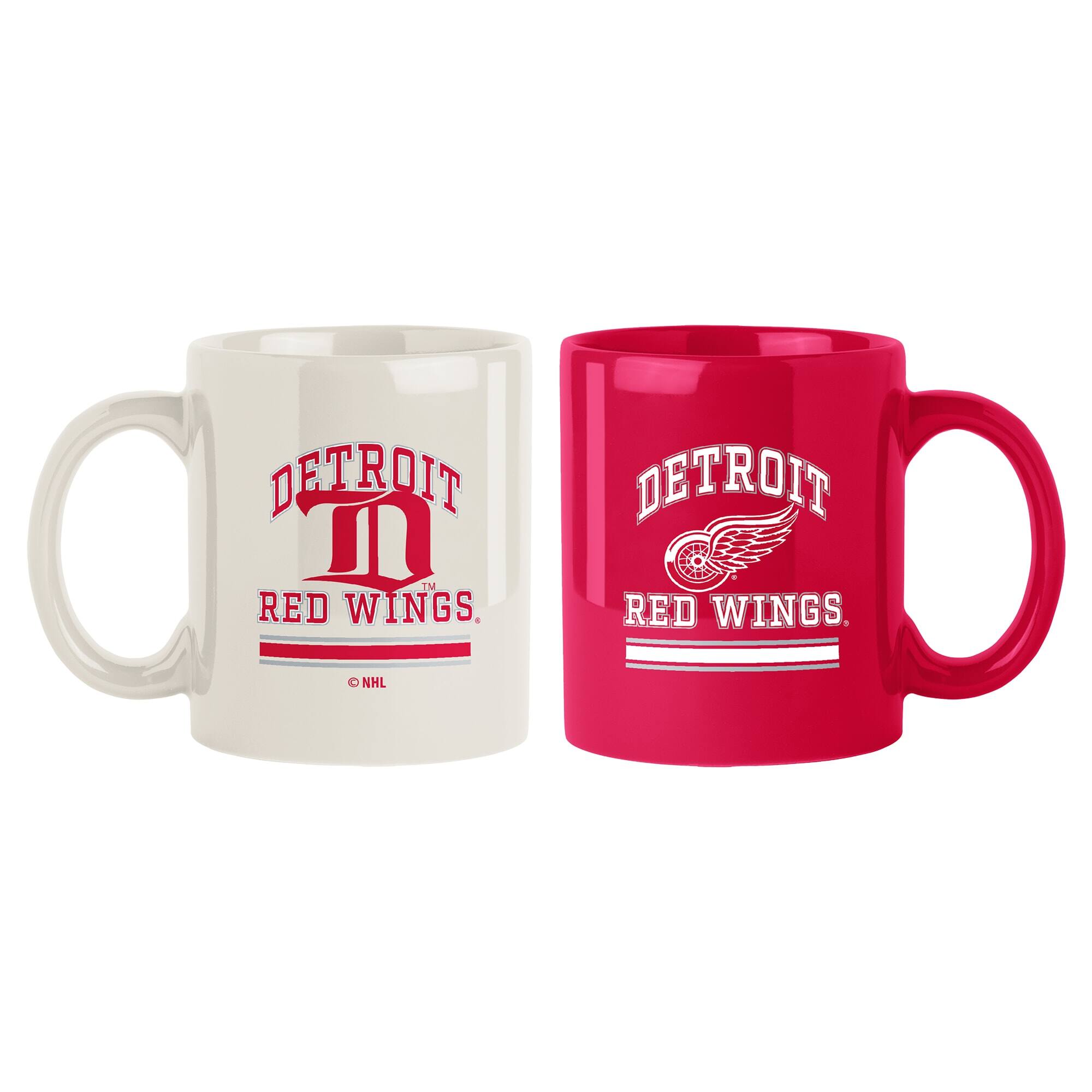 Logo Brands - Detroit Red Wings 15oz. Current & Throwback Mug Set - Multicolor price history on PriceWatchPro