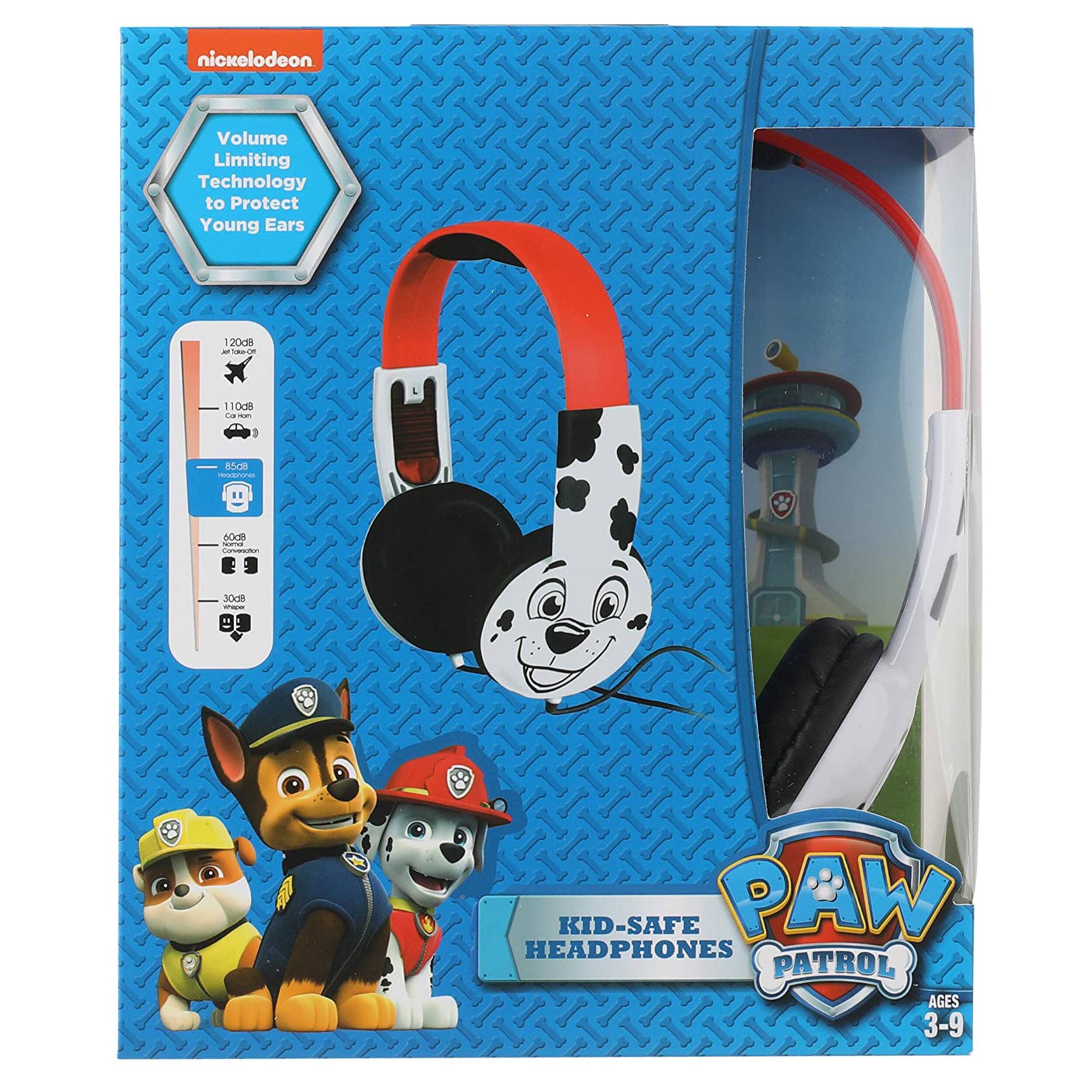 nickelodeon Volume Limiting Technology to Protect Young Ears 12008 - ULF 110cs - nc - 1 adidas m 11 a0as Concentin 3dda KID-SAFE PAW HEADPHONES PATROL AGES 3-9