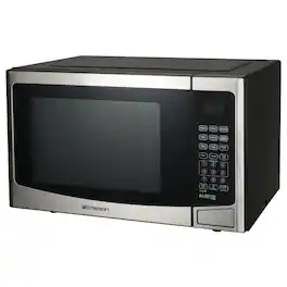 Emerson - 1.2 Cu ft. 1000 Watt Stainless Steel Countertop Microwave Oven with Inverter Technology - Silver