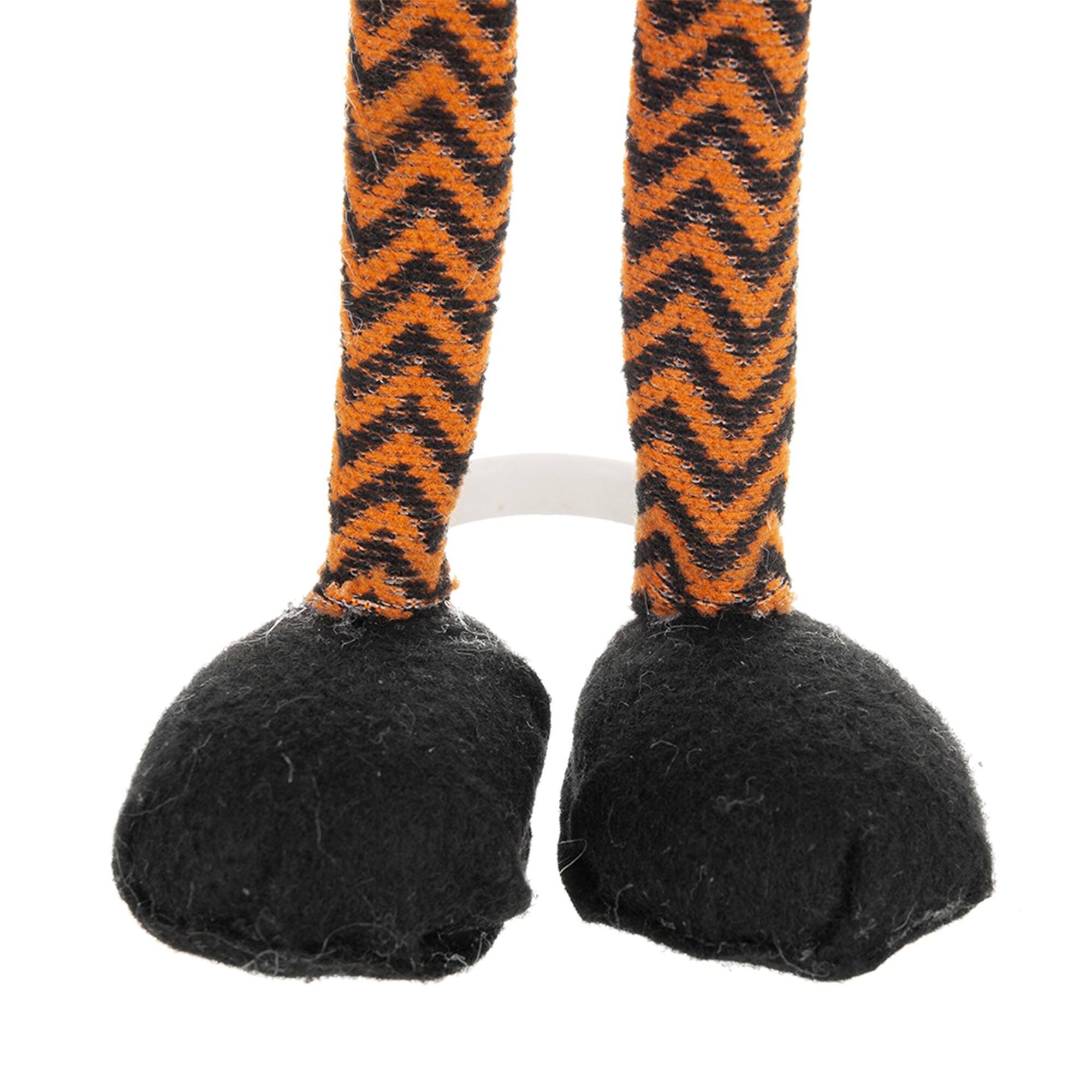 Alt View 3. Boyel Living - Halloween Decorating Fabric Standing Orange Gnome with BOO Banner - Black,Orange,White.