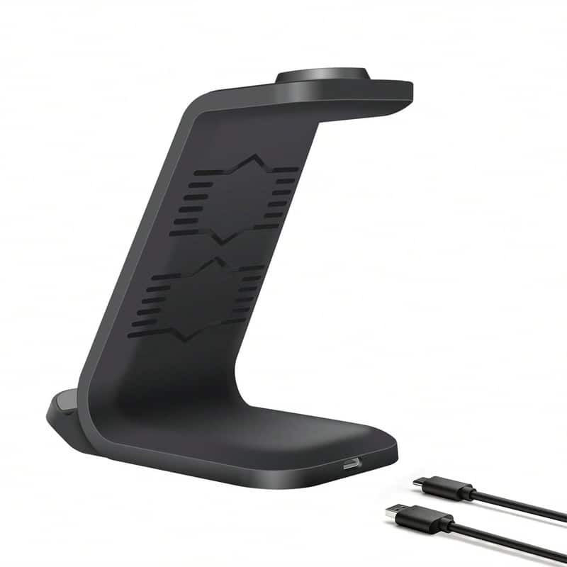 SKRAN - 3 In 1 Fast Wireless Charging Stand-Wireless Charger Compatible With Samsung Galaxy, Galaxy Watch Ultra 8, Galaxy Buds - White