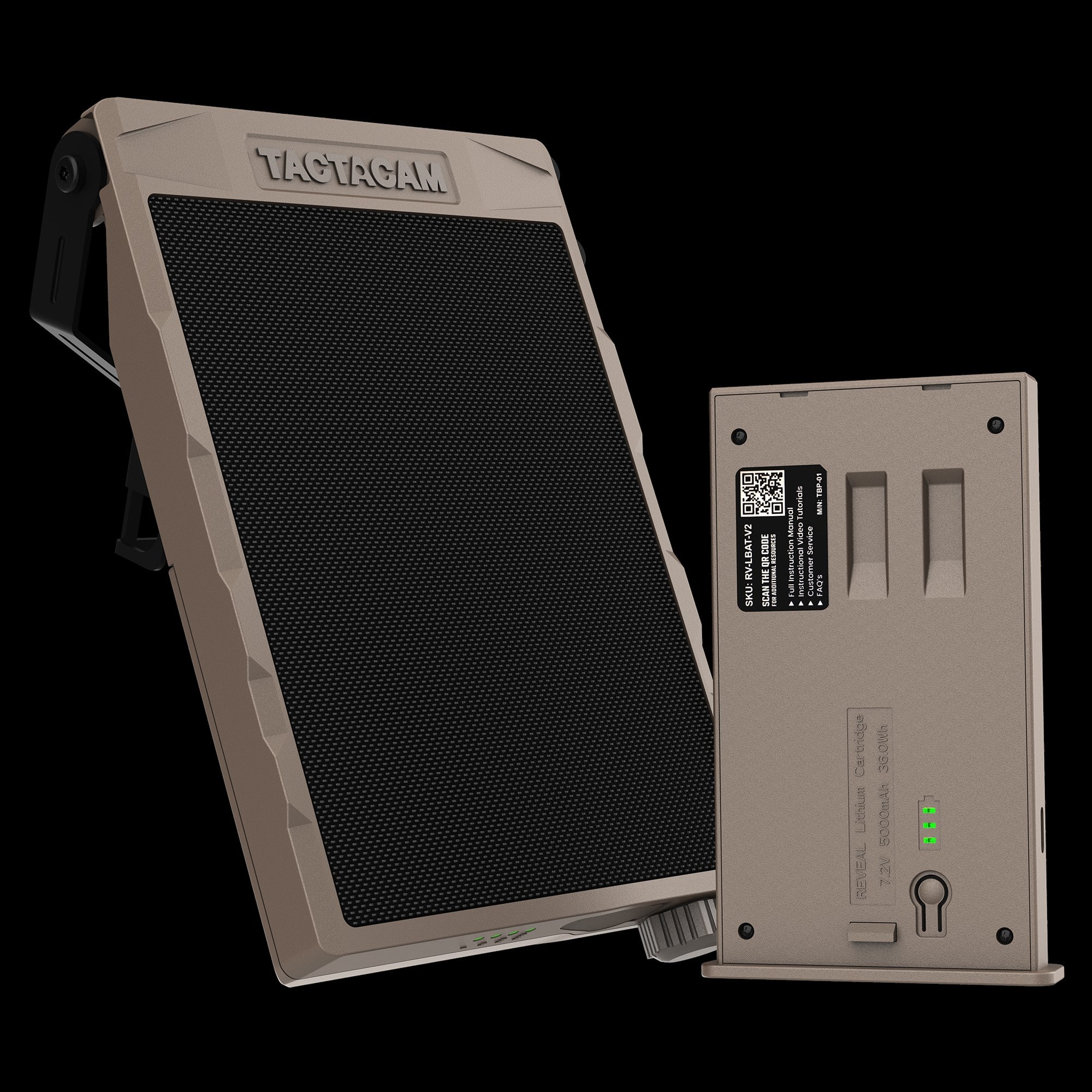 Tactacam - Solar Panel V2 + Lithium Cartridge V2 Power Bundle