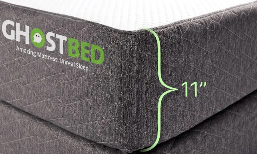 Alt View 19. Ghostbed - Classic 11" Profile MF Mattress-Full - White.