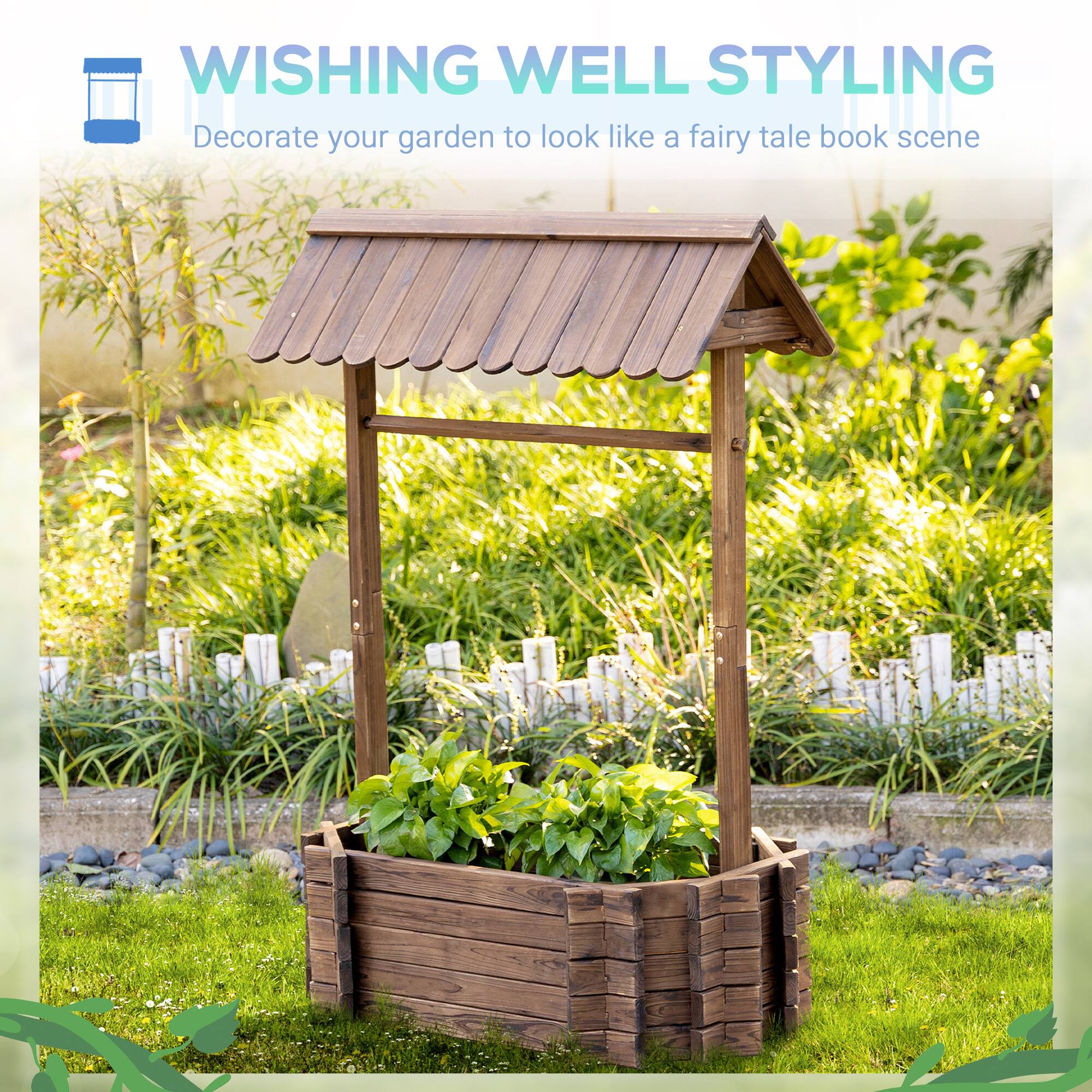 WISHING WELL STYLING  
Decorate your garden to look like a fairy tale book scene