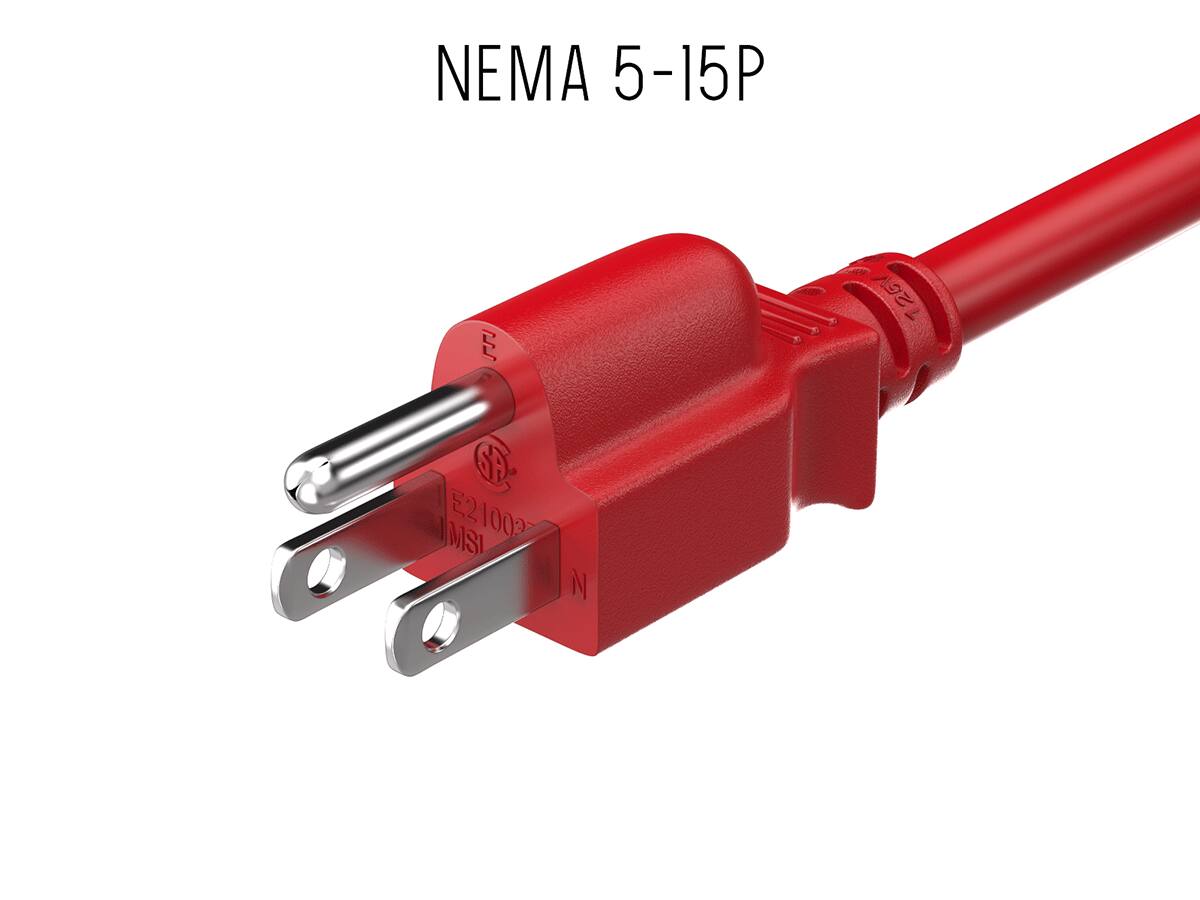 Cable Leader 14 AWG Heavy Duty Computer Power Cord, NEMA 5 15P to IEC ...