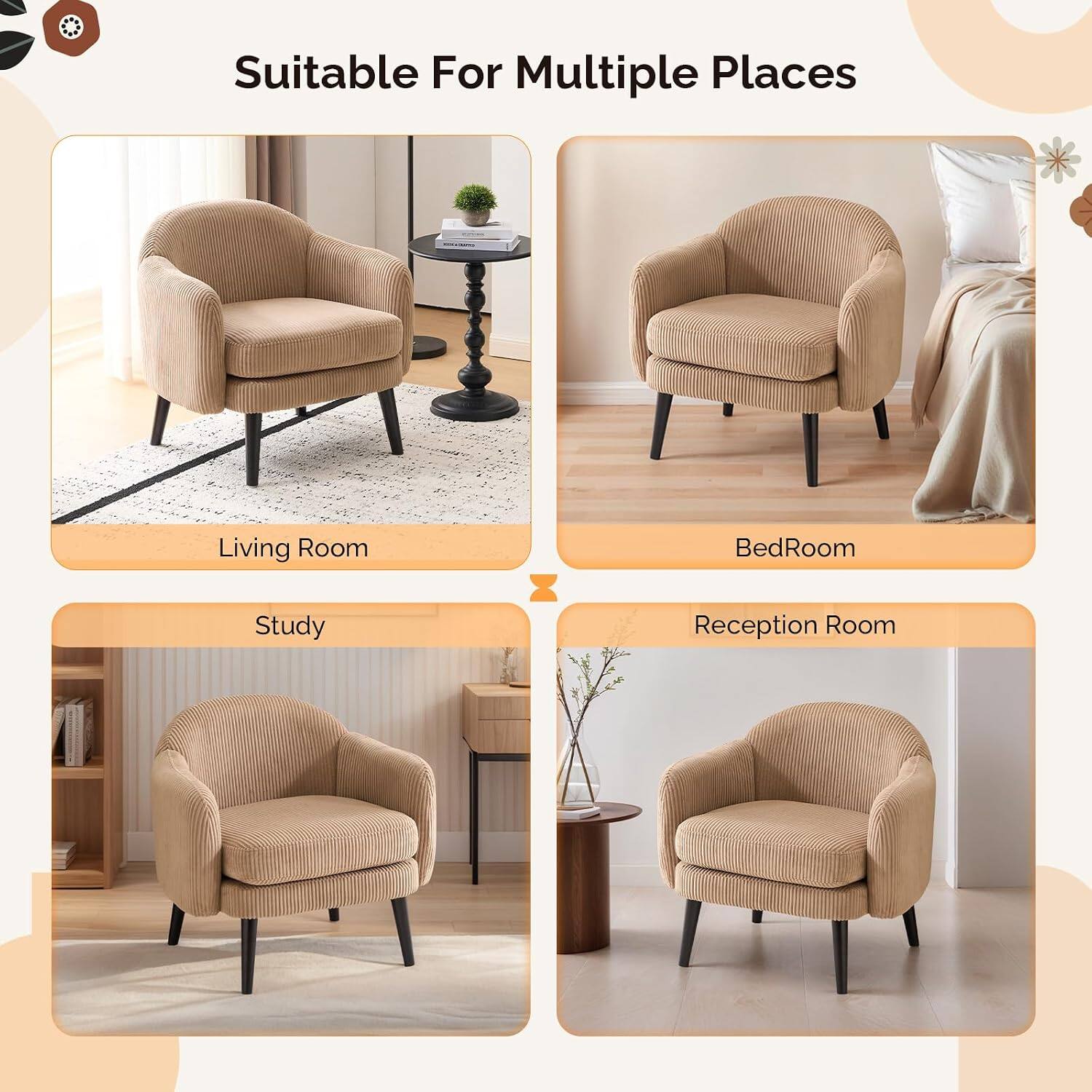 Suitable For Multiple Places

Living Room

BedRoom

Study

Reception Room