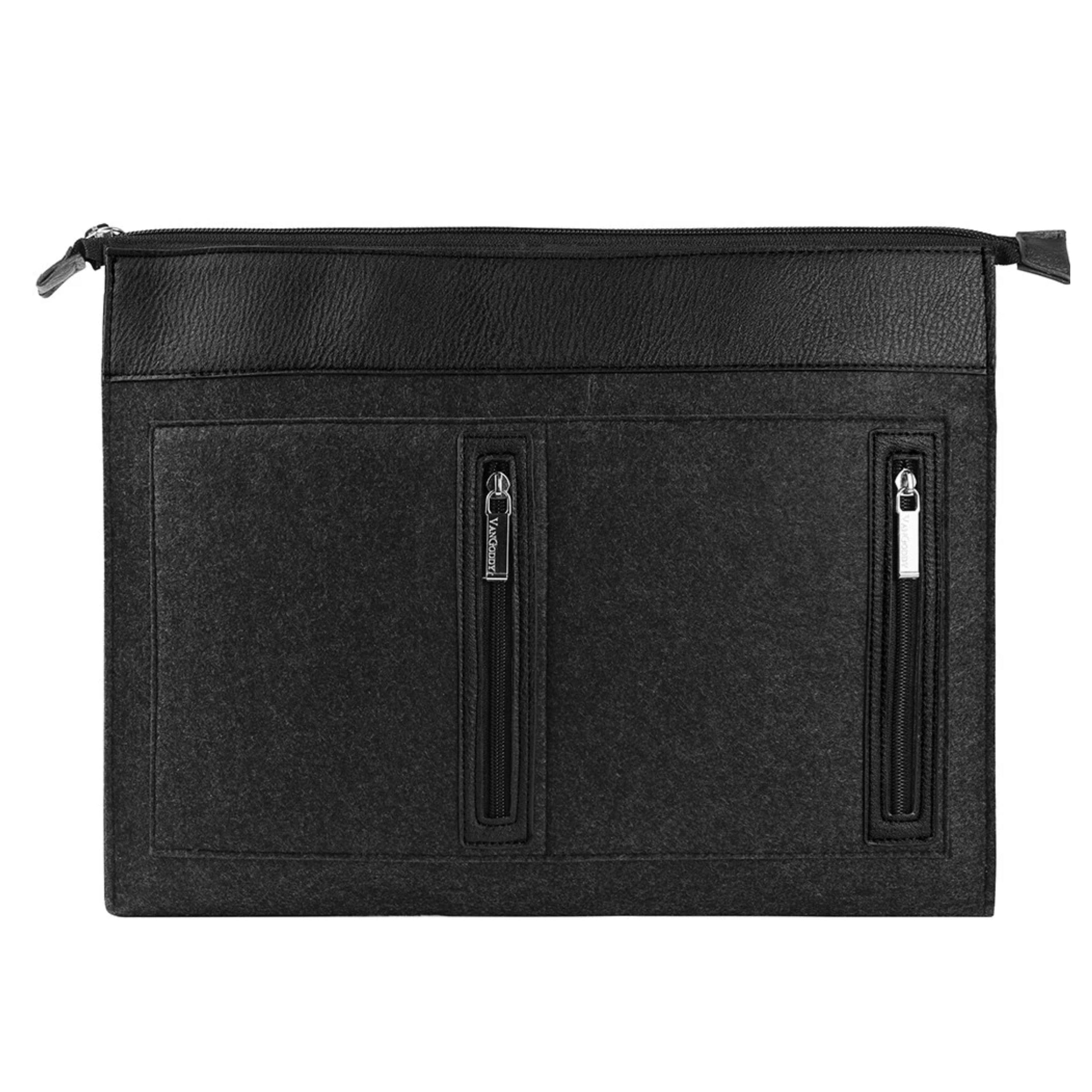 Kitcheniva - Woolen Felt Laptop Sleeve Case Cover Bag For 15" Laptop - Black