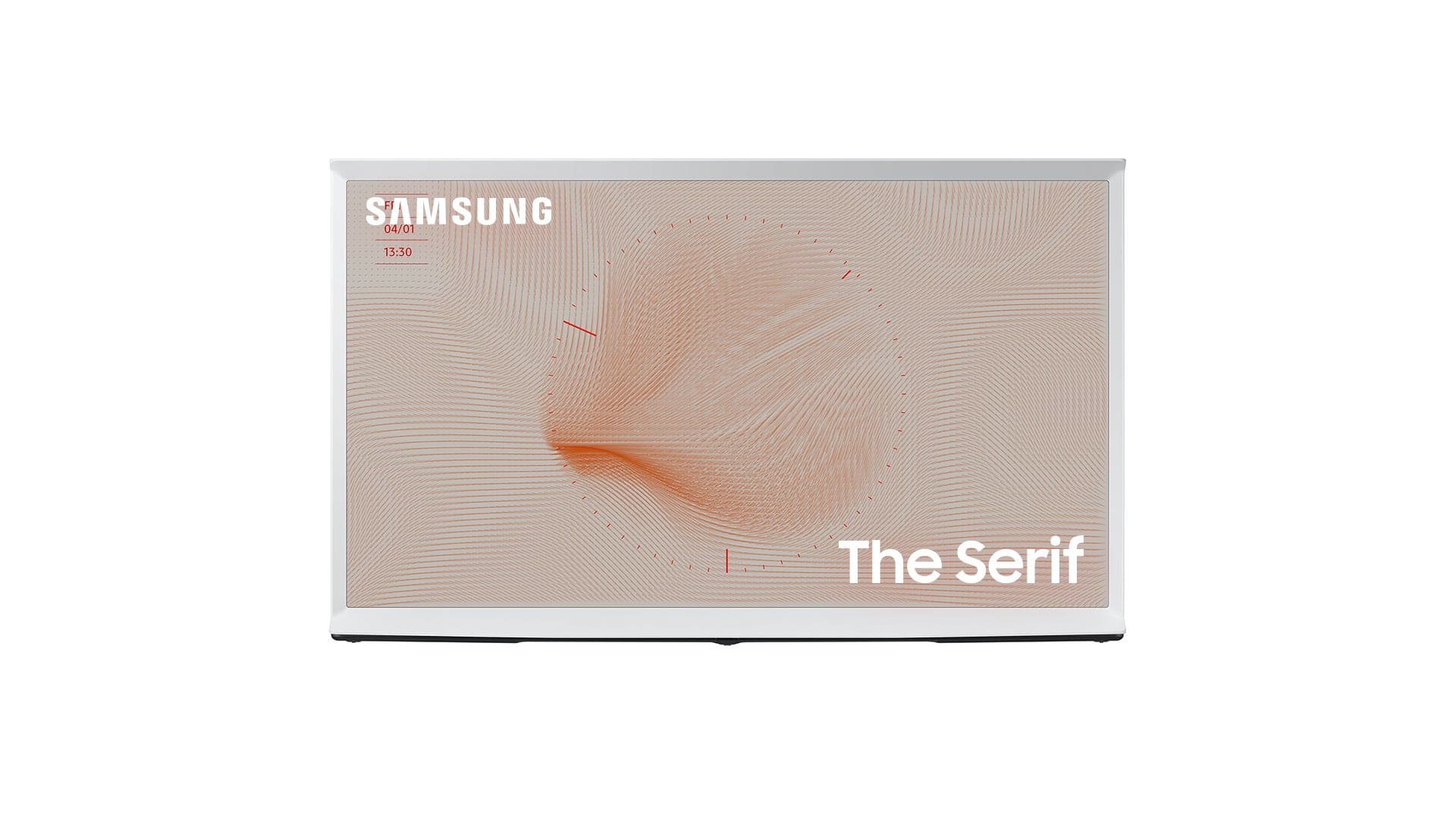 Front. Samsung - 65" Class The Serif 4k UHD Smart Tizen TV - WHITE.