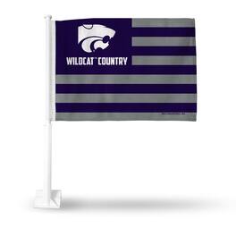 Rico Industries - Kansas State Wildcats Country 11x14 Window Mount 2-Sided Car Flag - Multi