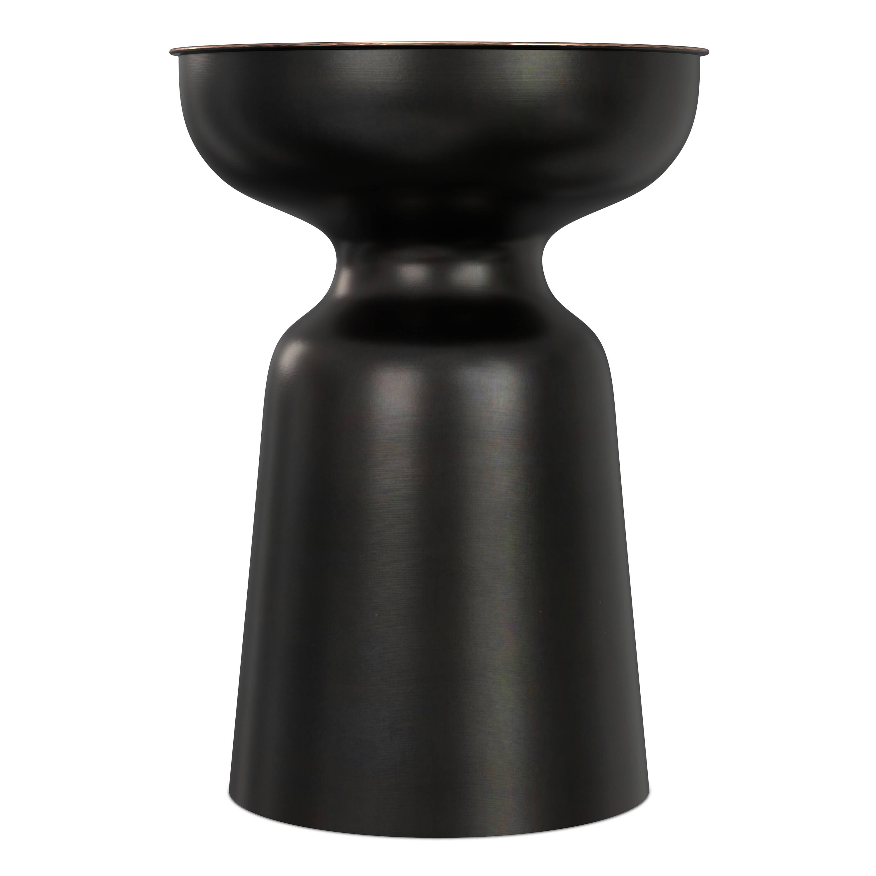 Left. Simpli Home - Toby 18 inch Wide Modern Industrial Metal Accent Table in Antique Copper Iron, Assembled - Antique Copper.