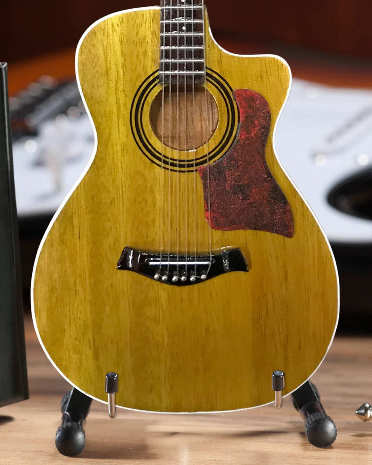 Alt View 4. Axe Heaven - Axe Heaven Spruce Top Cutaway Acoustic Miniature Guitar AC-004   - COLLECTIBLES - Multicolor.