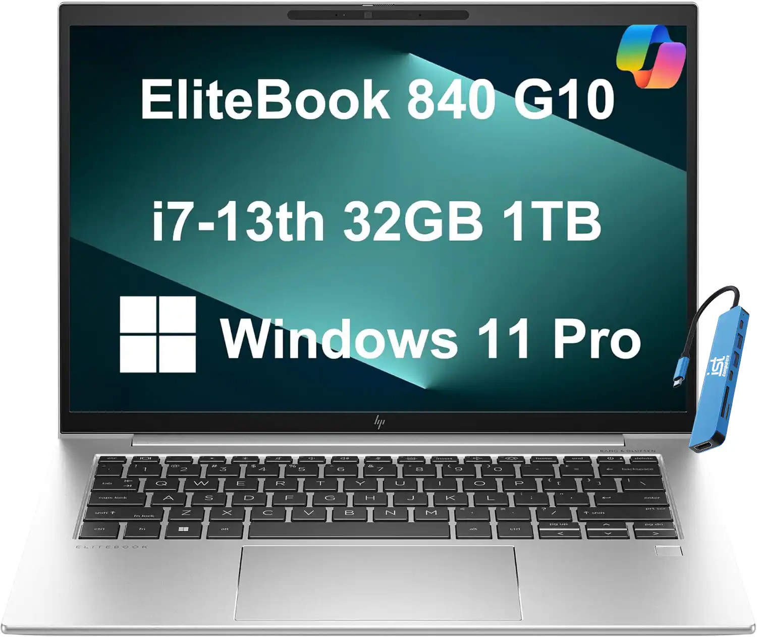 HP - EliteBook 840 G10 14" WUXGA Laptop - Intel Core i7 with 32GB Memory - 1TB SSD - Thunderbolt 4 - Win 11Pro - Silver