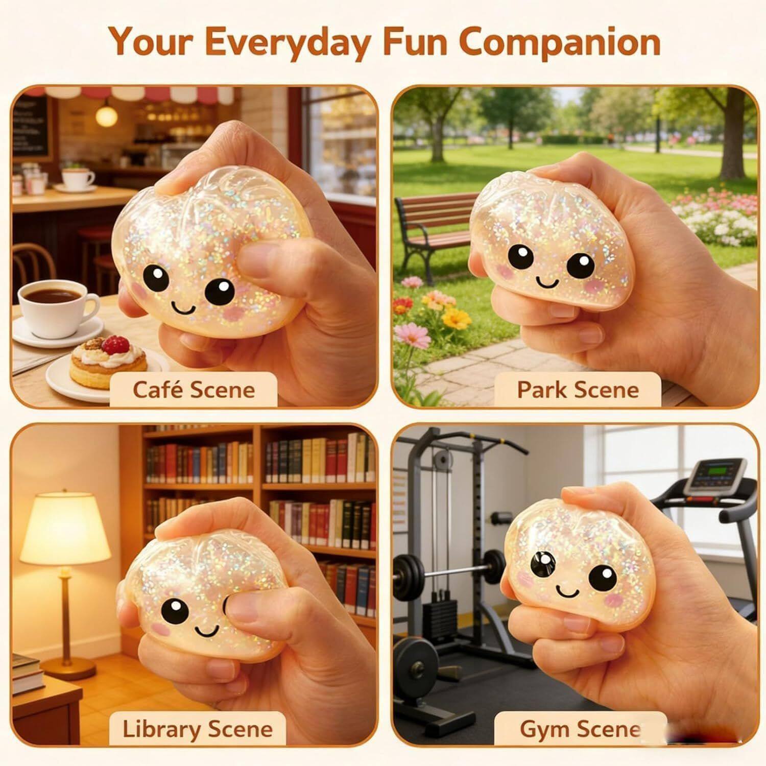 Your Everyday Fun Companion

Café Scene  
Park Scene  
Library Scene  
Gym Scene
