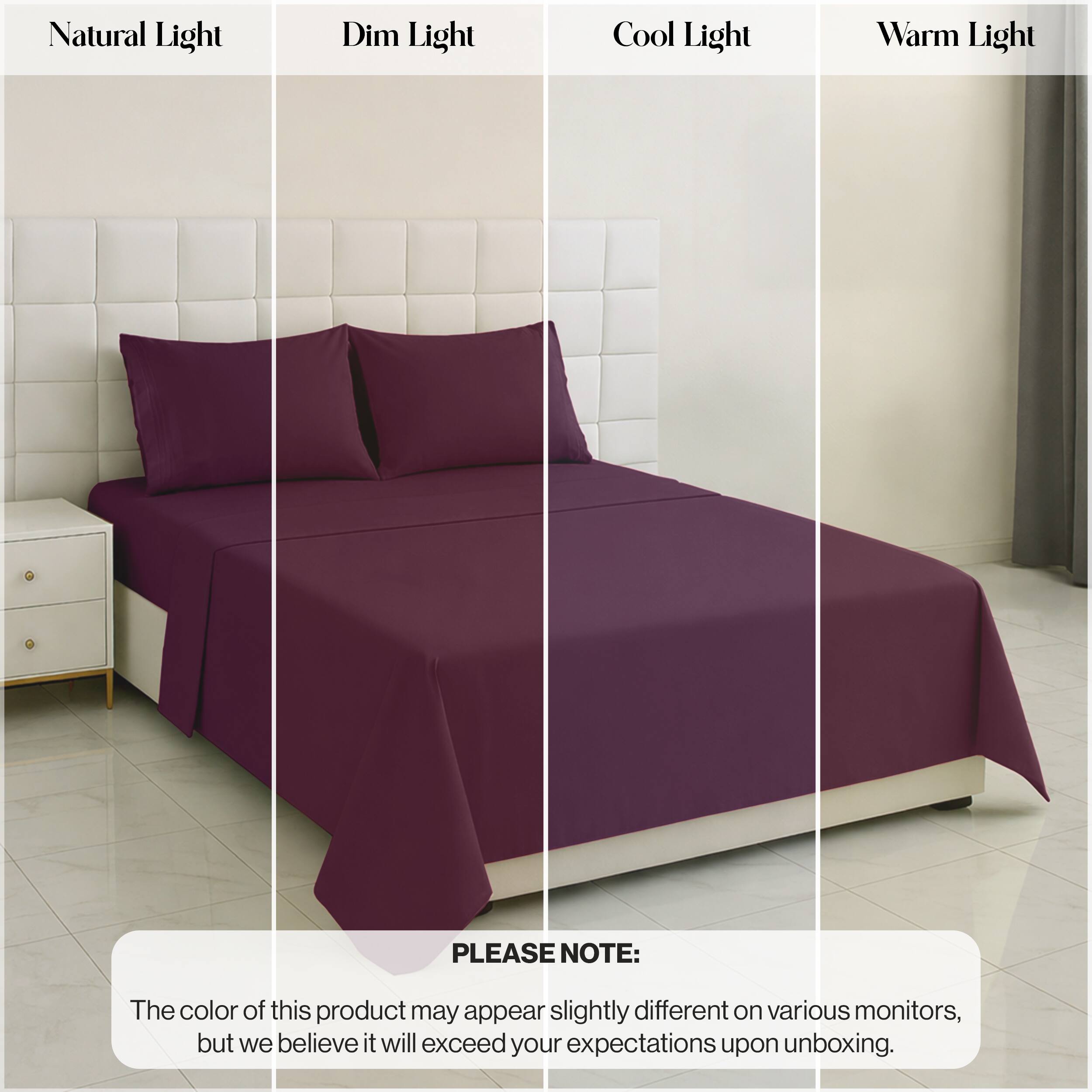 Natural Light  
Dim Light  
Cool Light  
Warm Light  

PLEASE NOTE:  
The color of this product may appear slightly different on various monitors, but we believe it will exceed your expectations upon unboxing.