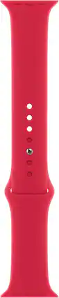 Front. Apple - Apple Watch Band - Sport Band (41mm) - (PRODUCT) RED - White.