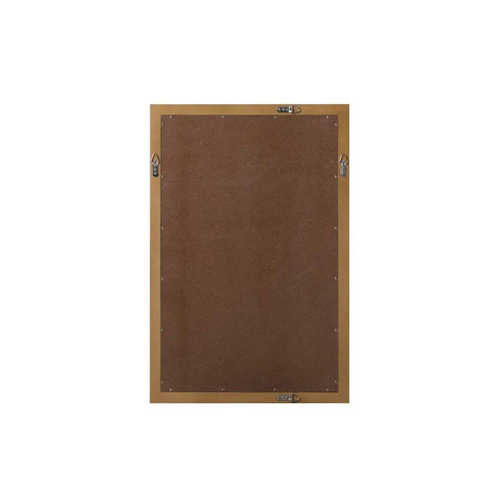 Angle. Elegant Kitchen and Bath - Noah Wooden Rectangle Mirror 24 x 36 in Linen Oak - Linen Oak.