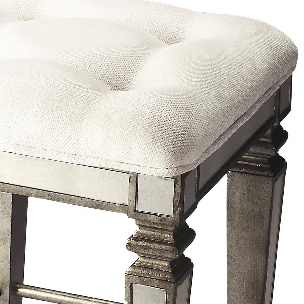 Alt View 1. Butler Specialty - Celeste Mirrored 30" Bar Stool - Silver.