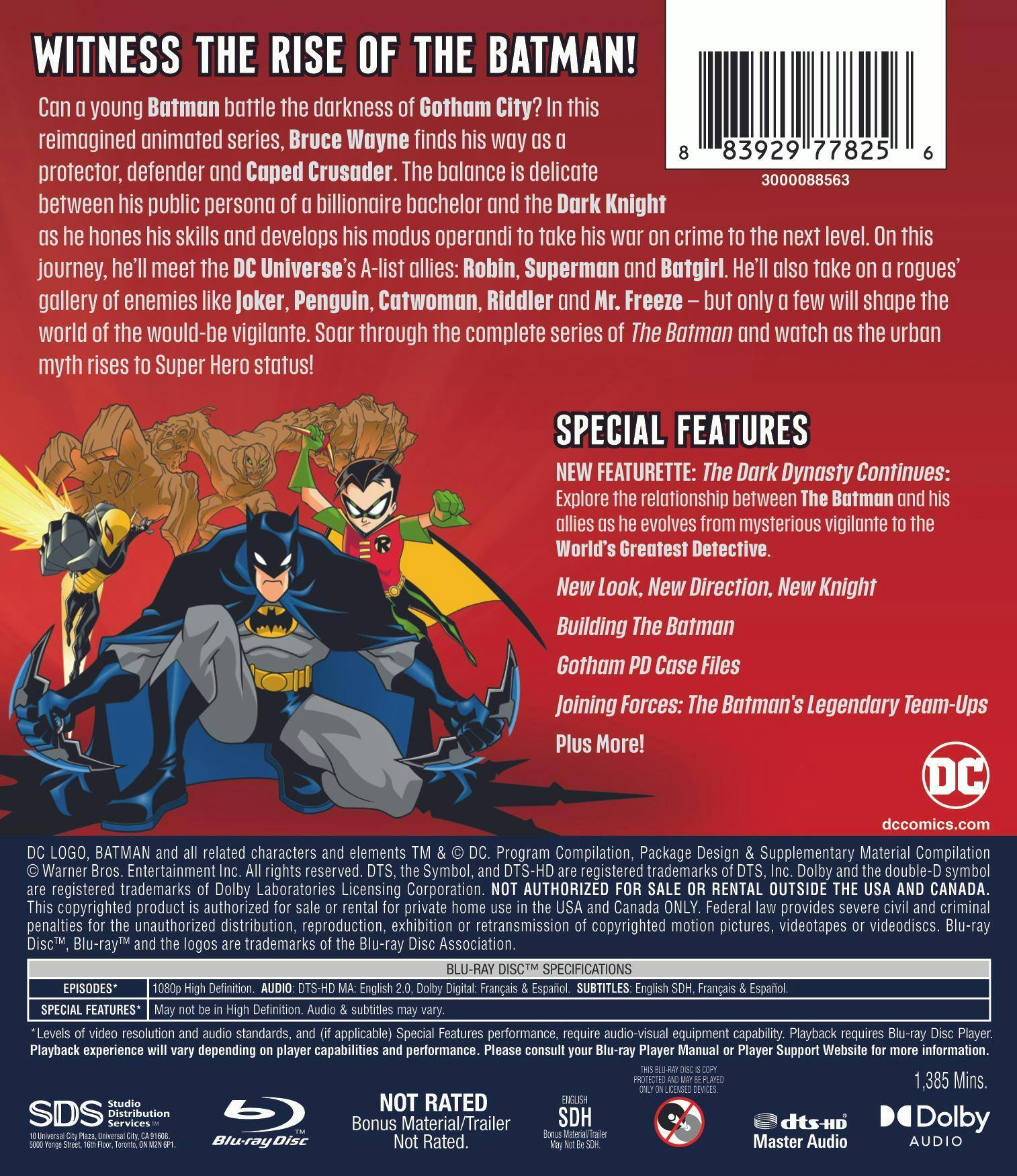 Back. The Batman: The Complete Series (Box Set) [Blu-ray].