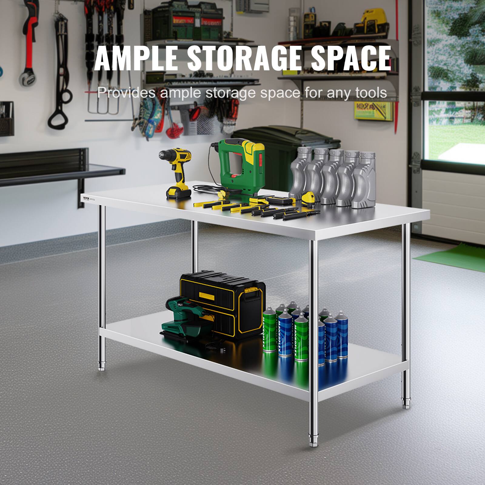 - ha W BS AMPLE STORAGE SPACE Provides ample storage space for any tools 1