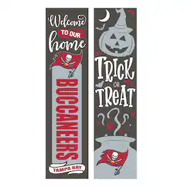 Evergreen Enterprises - Tampa Bay Buccaneers 47" Double Sided Halloween Leaner Fan Sign - Multicolor