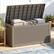 Angle. Yardgrace - 100 Gal Resin Deck Box, Lockable Patio Outdoor Storage Box for Furniture, Garden Tools, Waterproof Outside Storage Boxes - brown.