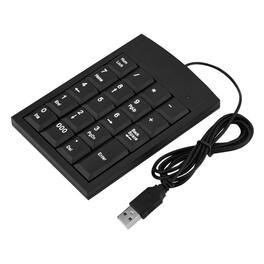 Stock Preferred - USB 19-Key Numeric Keypad for Laptop & Desktop - Black