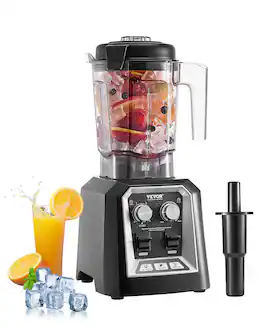 VEVOR - Blender for Smoothies, 68 oz 1400W, Professional Blender with Powerful Motor, Multi-Functional Food Processing Blender - Black