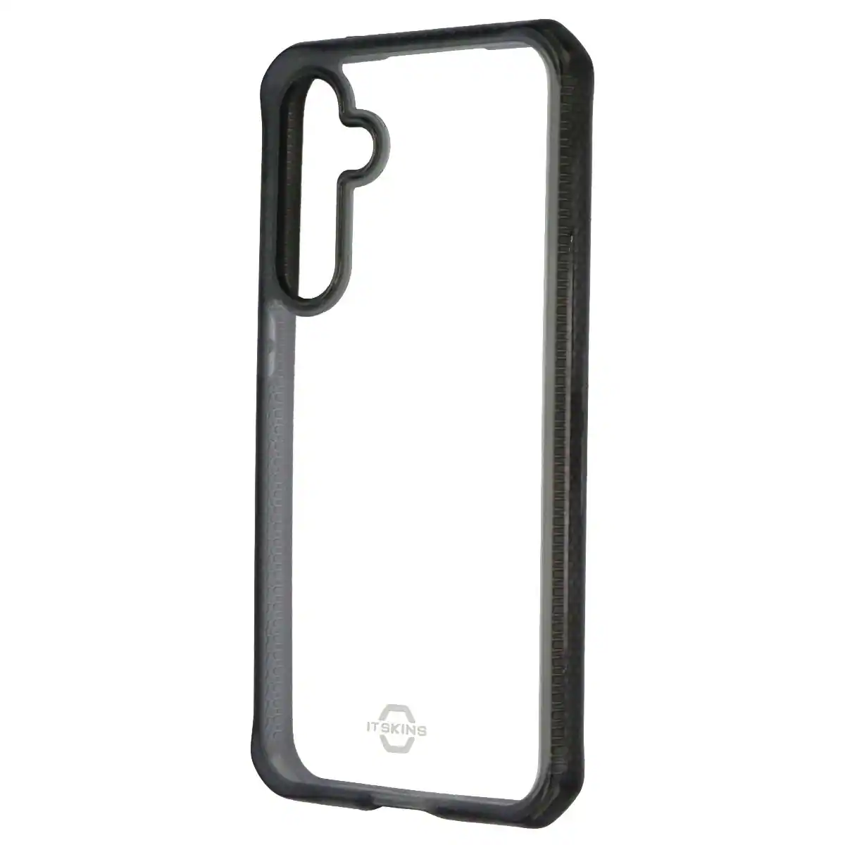 Front. Itskins - ITSKINS Hybrid R // Clear Case for Samsung Galaxy S23 FE 5G - Black/Clear - Black.