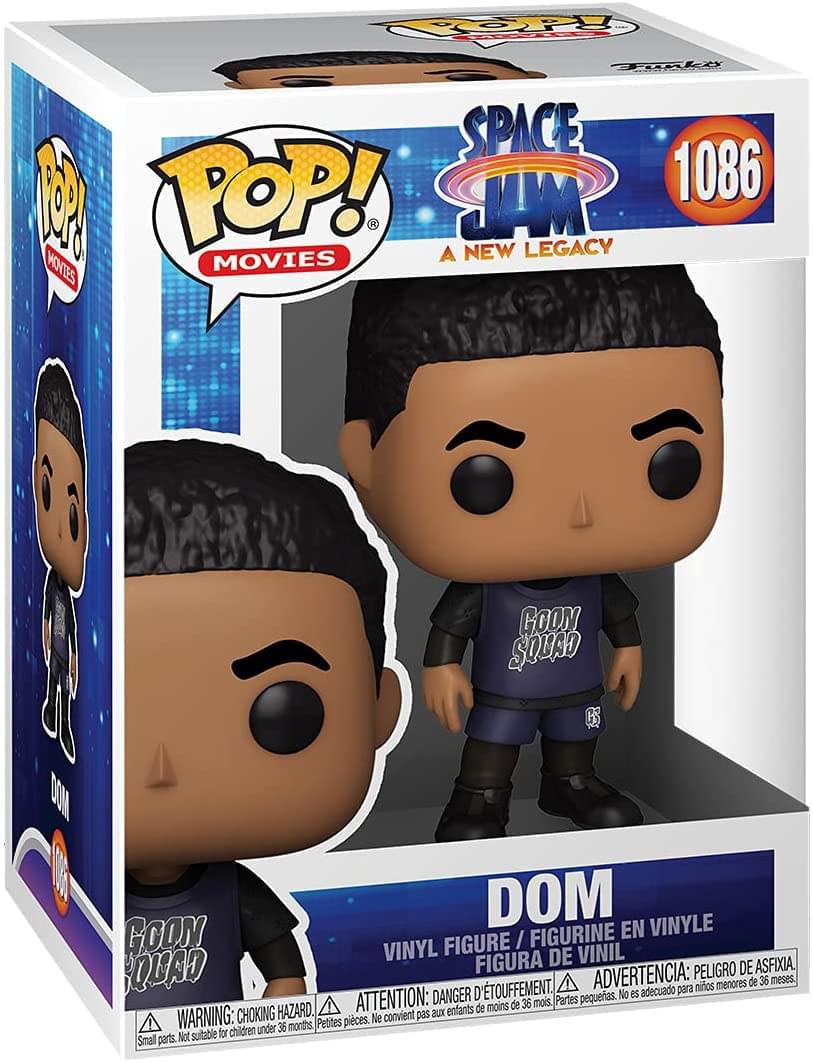 **TOP TUGER SPACE JAM 1086**

**POP! MOVIES**

**SPACE JAM A NEW LEGACY**

**DOM**

**VINYL FIGURE / FIGURINE EN VINYLE / FIGURA DE VINIL**

**WARNING: CHOKING HAZARD. Small parts. Not suitable for children under 36 months.**

**ATTENTION: DANGER D'ÉTOUFFEMENT. Petites pièces. Ne convient pas aux enfants de moins de 36 mois.**

**ADVERTENCIA: PELIGRO DE ASFIXIA. Partes pequeñas. No es adecuado para niños menores de 36 meses.**
