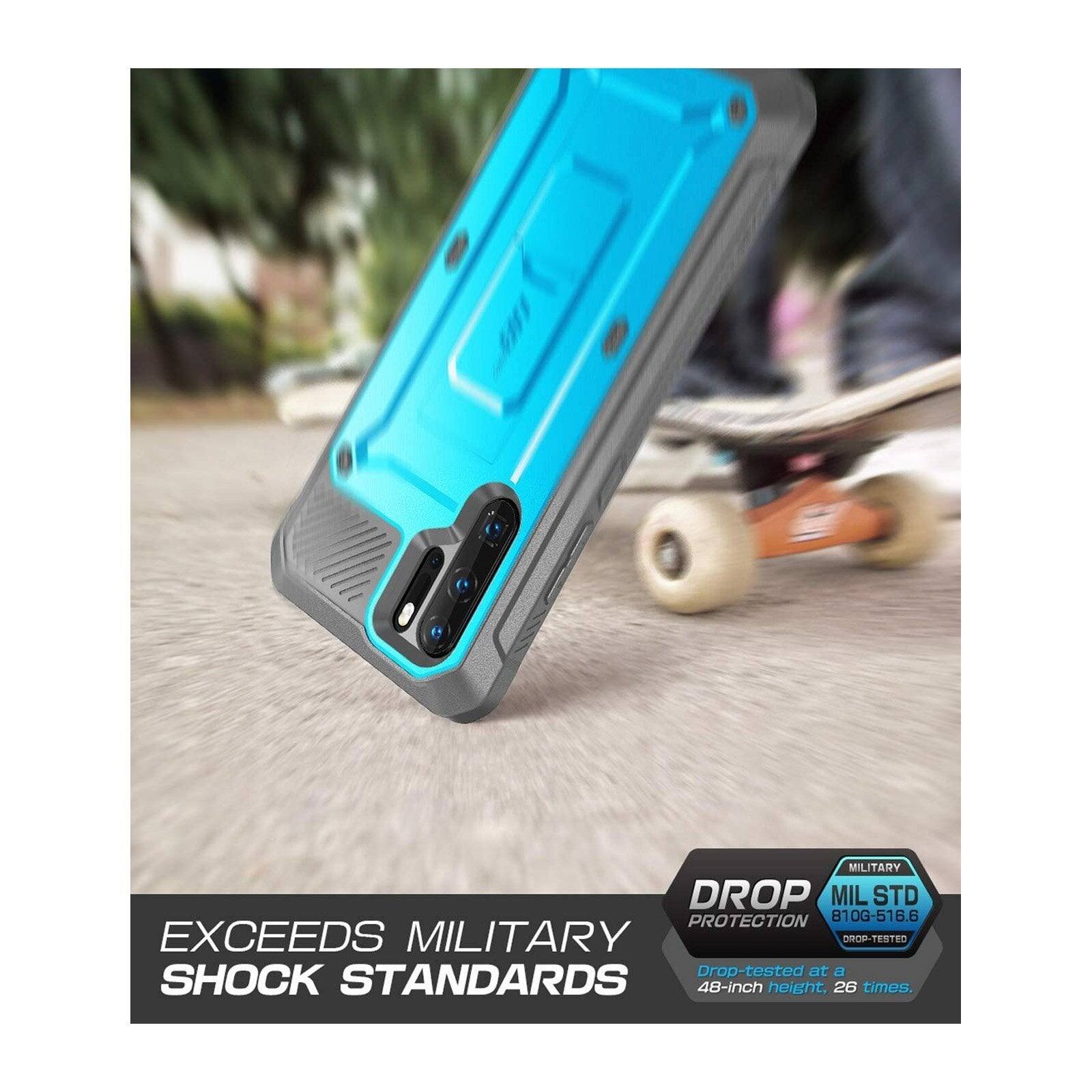 MILITARY DROP PROTECTION  
MIL STD 810G-516.6  
EXCEEDS MILITARY DROP-TESTED  
Drop-tested at a 48-inch height, 26 times.  

EXCEEDS MILITARY SHOCK STANDARDS  

DROP PROTECTION  
MILITARY  
MIL STD 810G-516.6  
DROP-TESTED  
Drop-tested at a 48-inch height, 26 times.