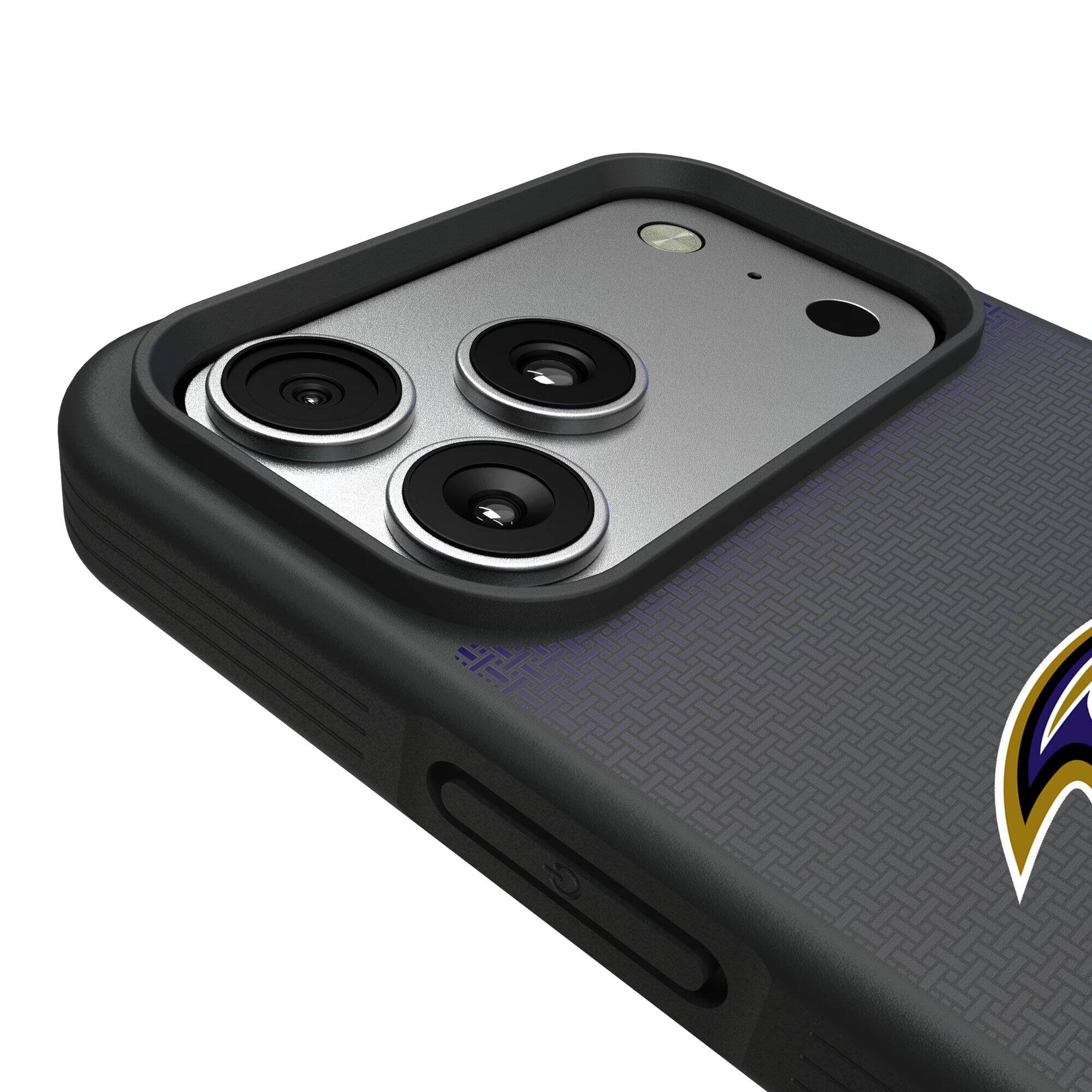 Alt View 2. Keyscaper - Baltimore Ravens Bump Case with 8.2ft Drop Protection - 15 - Black.