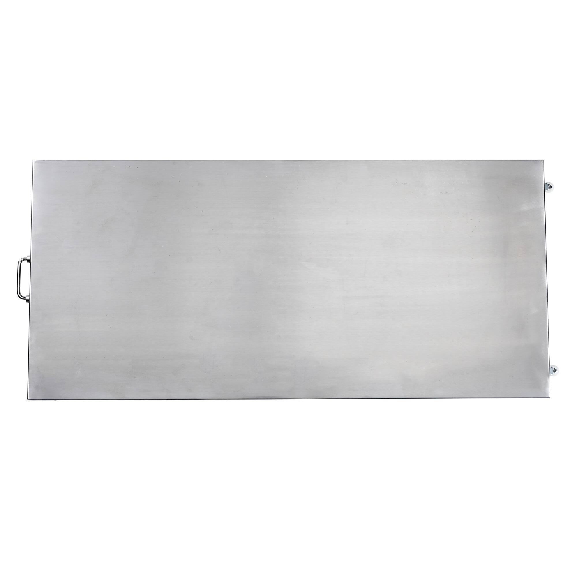 Left. Viva Comfort - ME904 Series Scale, Veterinary Pet Scale with LCD Display and Wheels - White.