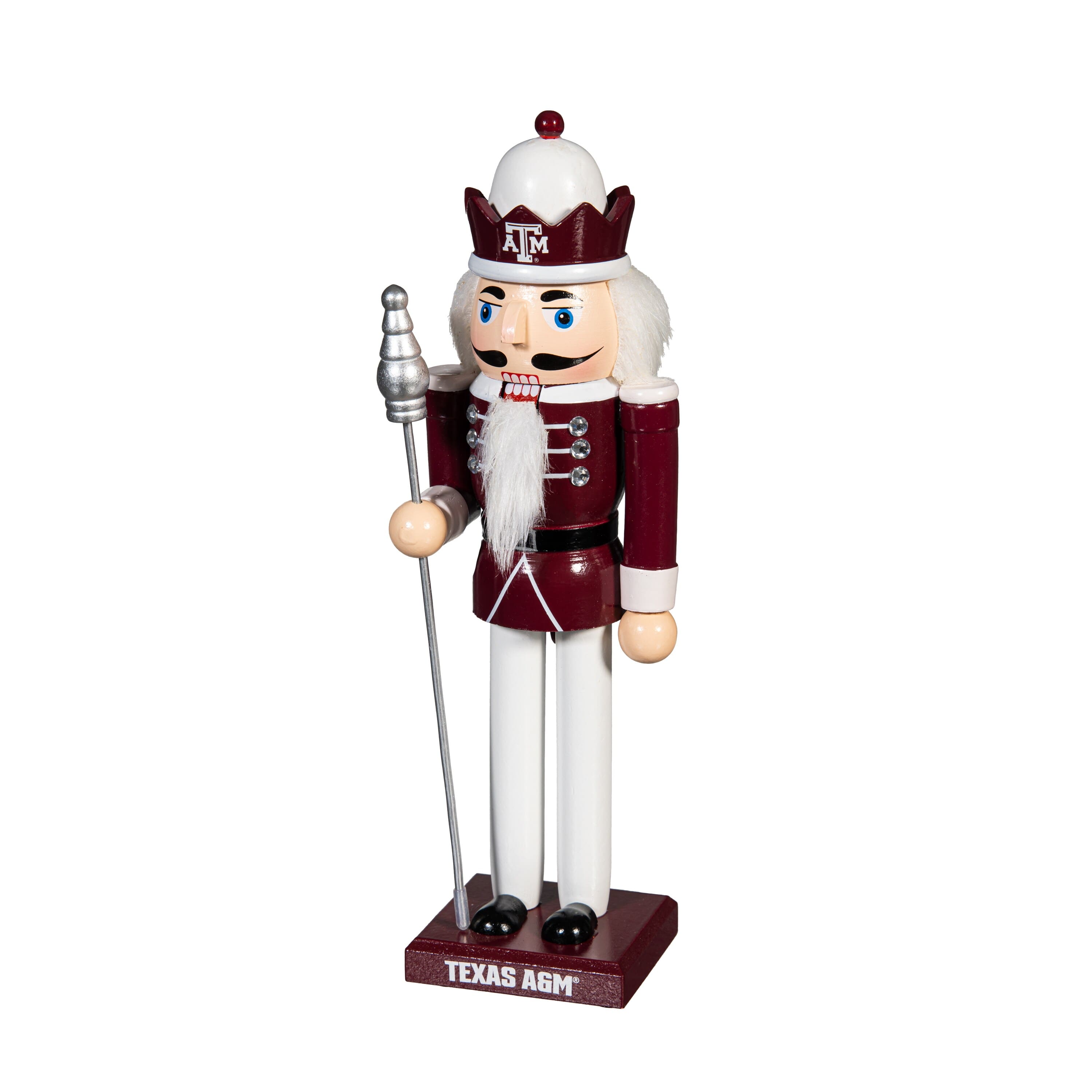 Evergreen Enterprises - Texas A&M Aggies 12" Wooden Nutcracker Statue - Multicolor