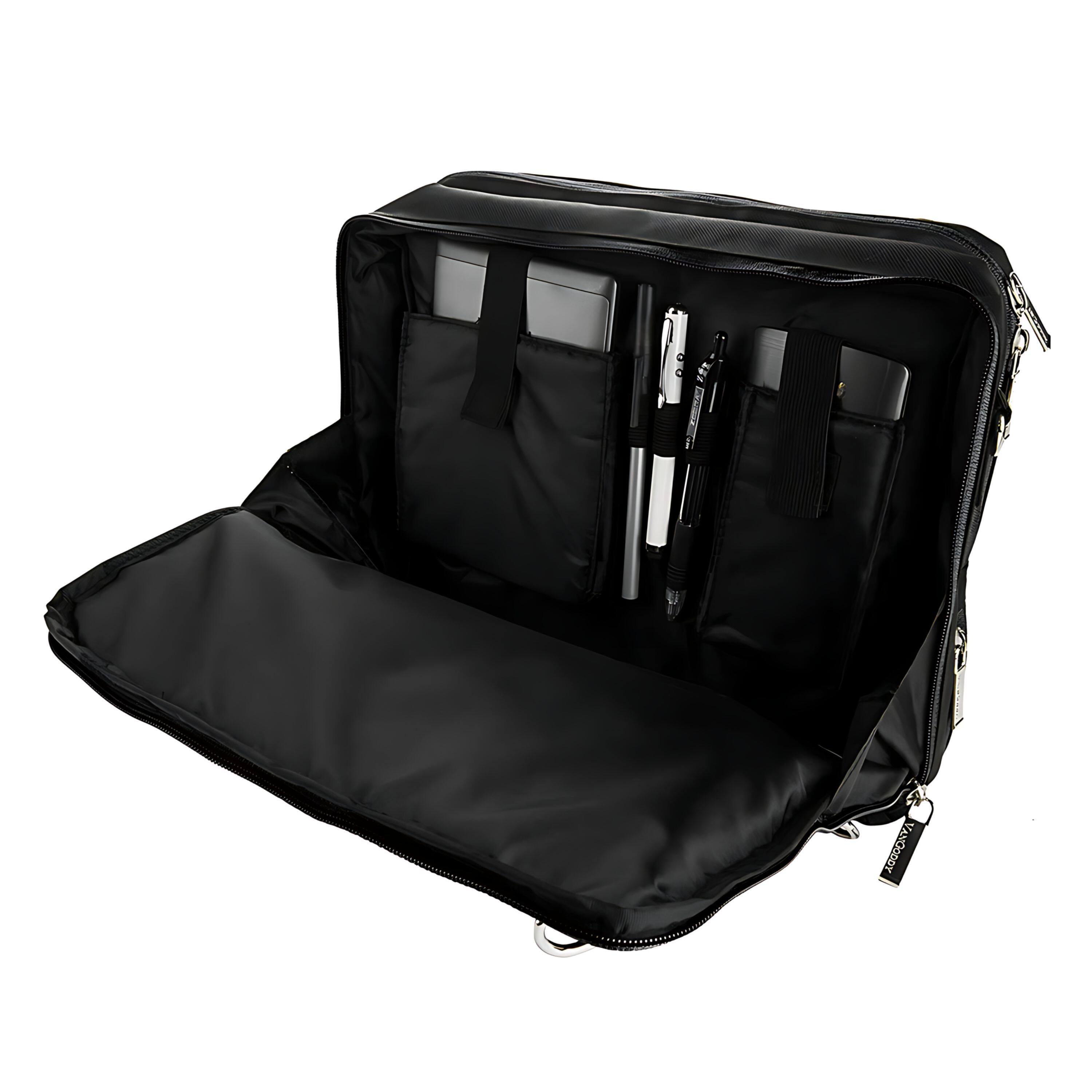 Back. Kitcheniva - Backpack Case Shoulder Messenger Bag For 14" Laptop - Black.