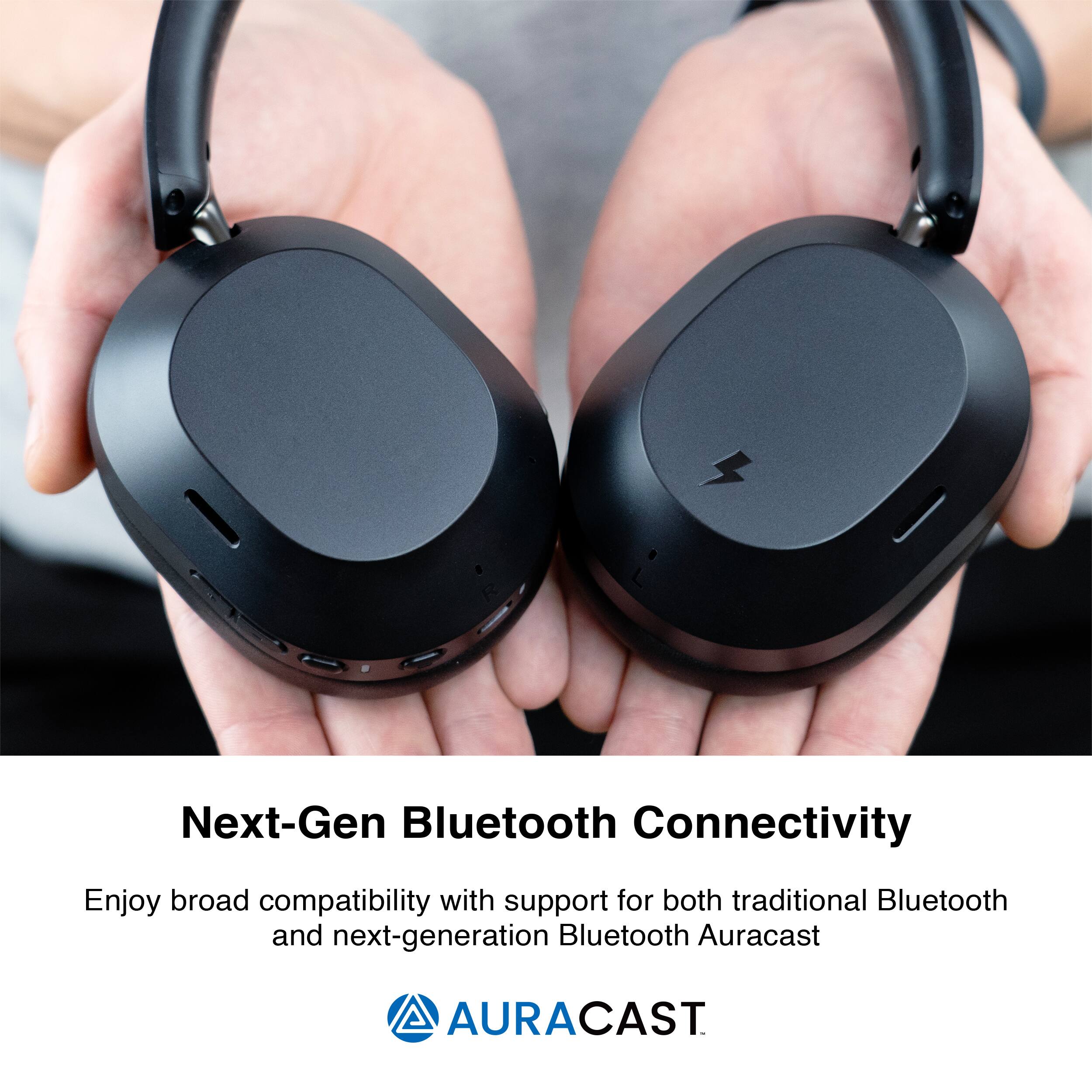Next-Gen Bluetooth Connectivity

Enjoy broad compatibility with support for both traditional Bluetooth and next-generation Bluetooth Auracast

AURACAST