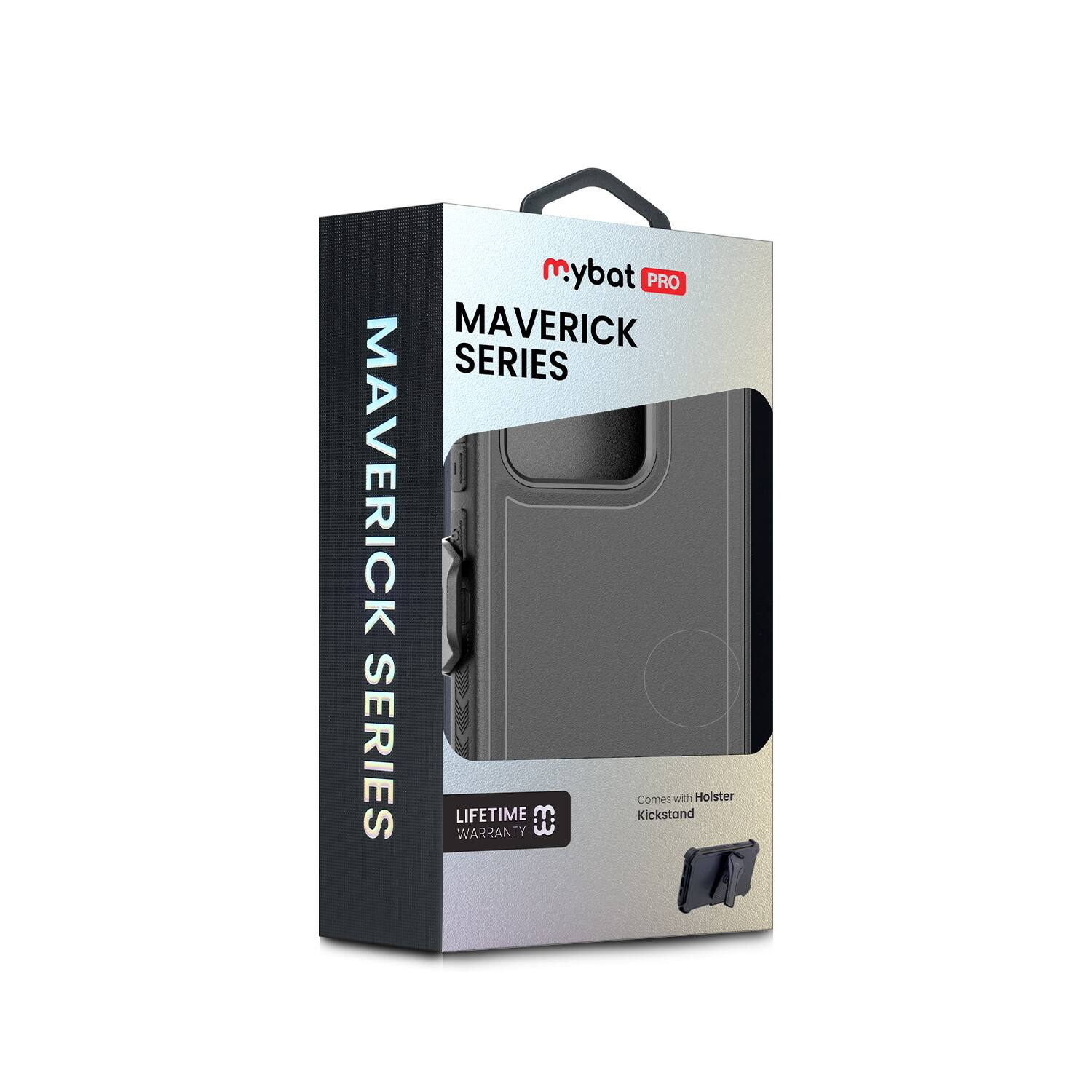mybat PRO MAVERICK SERIES  
MAVERICK SERIES  
LIFETIME WARRANTY  
# Kickstand Comes with Holster