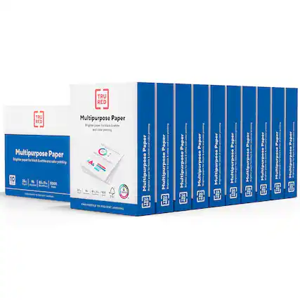 TRU RED Multipurpose Paper
Brighter paper for black & white and color printing
10 20a - 56 8%a11 7gl Sngw 5000 212e -em Siellmres ' PEVENT XMIG
Multipurpose Paper
Brighter paper for black & white and color printing
20 P ngu Bul 500 ra n n Inu VSC ENGINEERED to PREVENT JAMMING uinnd Paper anaaatar ! Black I Multipurpos Brighterpaperforblack Drighter EMT THU RED T I Paper white Back
Multipurpose Brighter papertorblack Drighter EMT THU RED T I Paper white miszk 3 Multipurpose anirtar I printing ! Paper I for Multipurpose trrightter I I BED arinmina camer Paper
S.1. Multipurpose Briarsar I a Ba Paper I i Multipurpose eghergaper RED atina Paper Multipurpose FE pa Paper Multipurpose 1i MS I Paper 1 atut 1 Multipurpose 1 mCN Paper ! Multipurpose I 1
Multipurpose Paper
Brighter paper for black & white and color printing