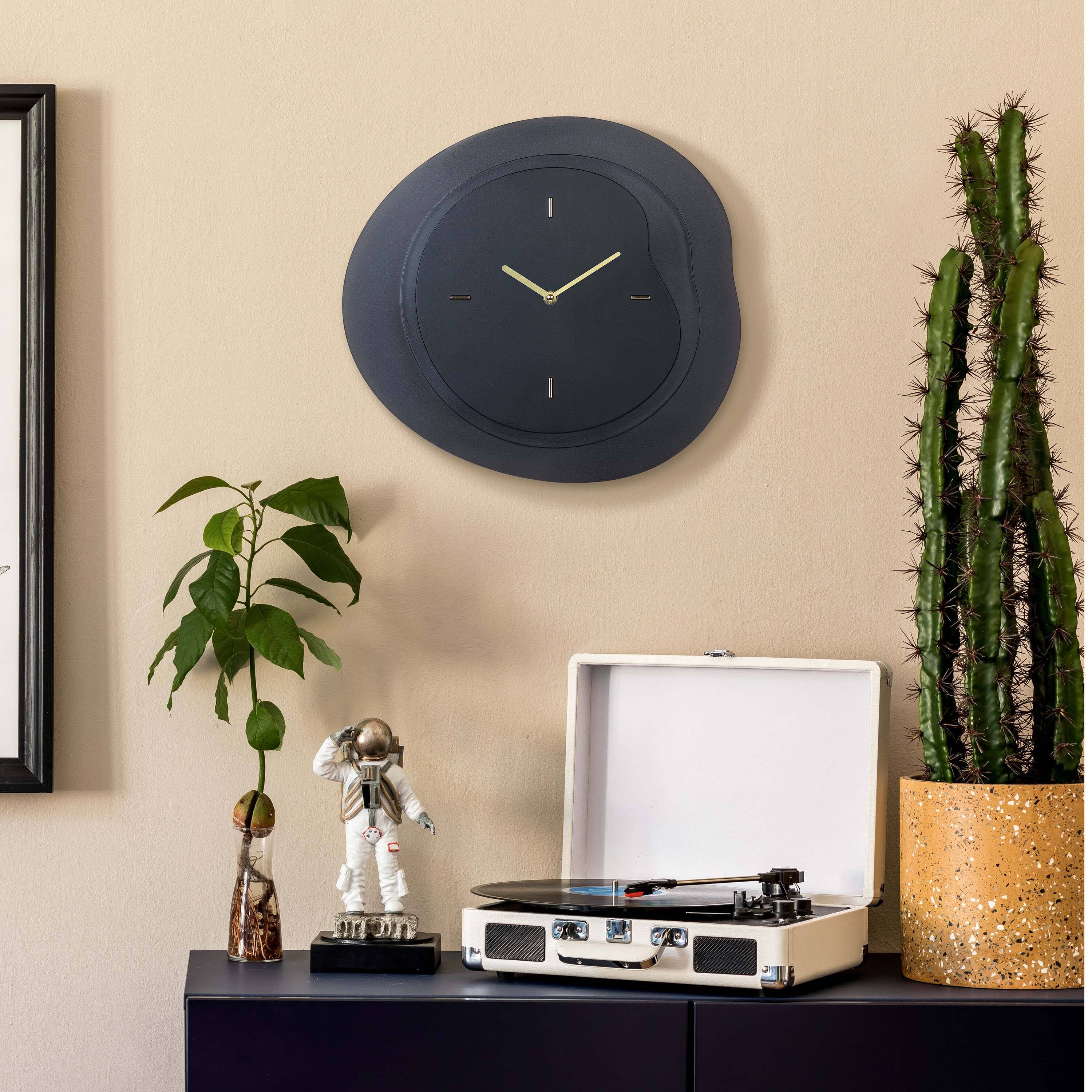 Alt View 1. La Crosse Clock Co. - 15.2 Inch Drift Analog Quartz Wall Clock - Black.