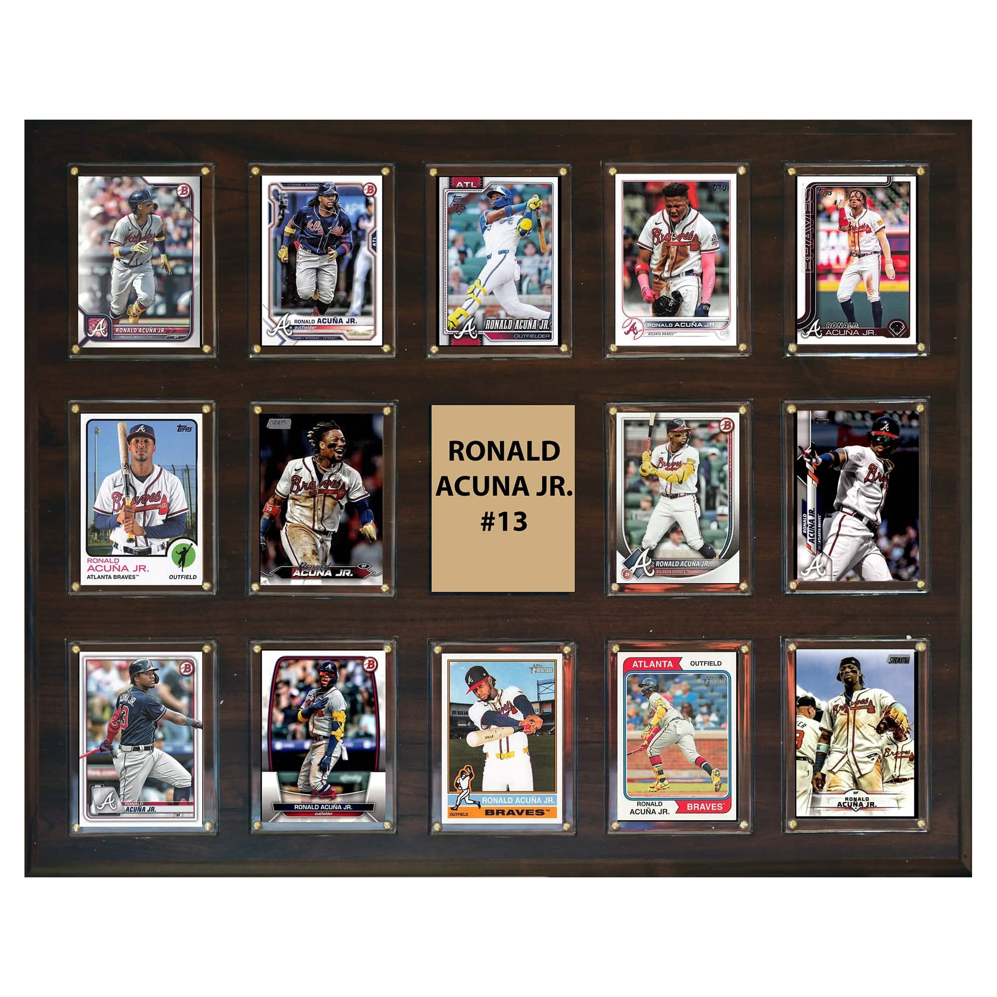 "C&I Collectibles - Ronald Acuna Atlanta Braves 16"" x 20"" Trading Card Plaque - Multicolor" price history on PriceWatchPro